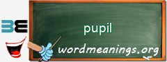 WordMeaning blackboard for pupil